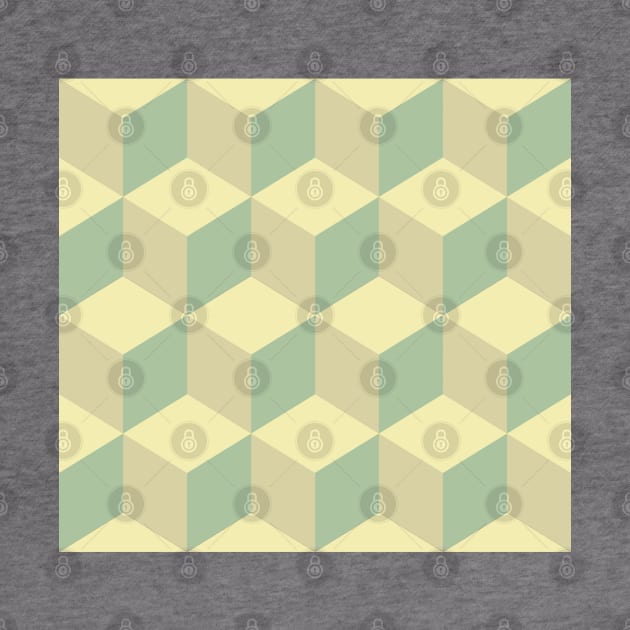 Geometric Cubes Pattern by Patternos